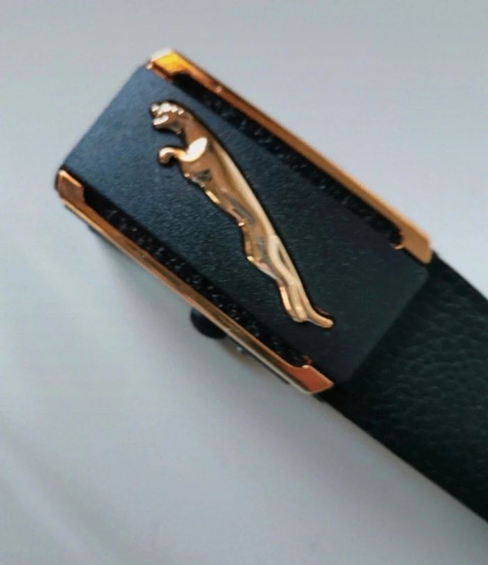 F91 ceinture homme d'affaire cuir noir boucle automatique - photo numéro 5