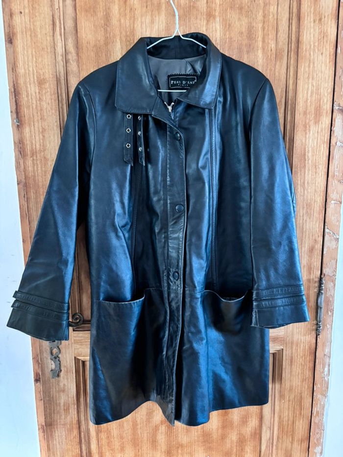 Manteau en cuir Peau d'âne