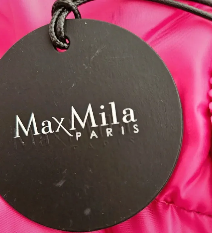 Doudoune courte sans manches rose fushia Max Mila Taille M/L Neuve - photo numéro 5