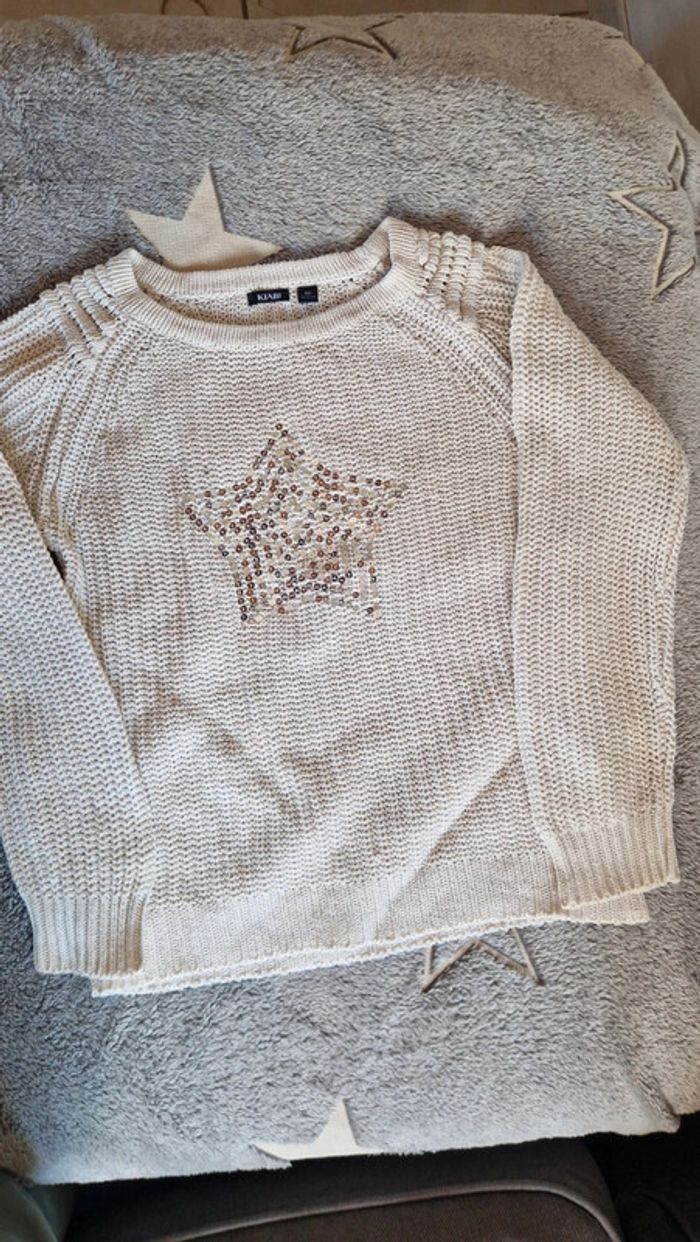 Pull beige mi saison fille - photo numéro 2