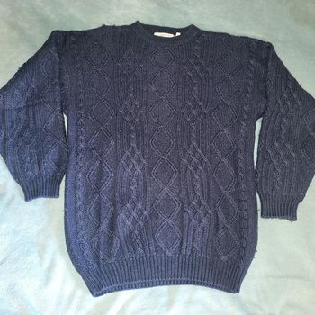 Pull Vintage Torsadé en Laine 🧥 Flip Foot - Taille 2