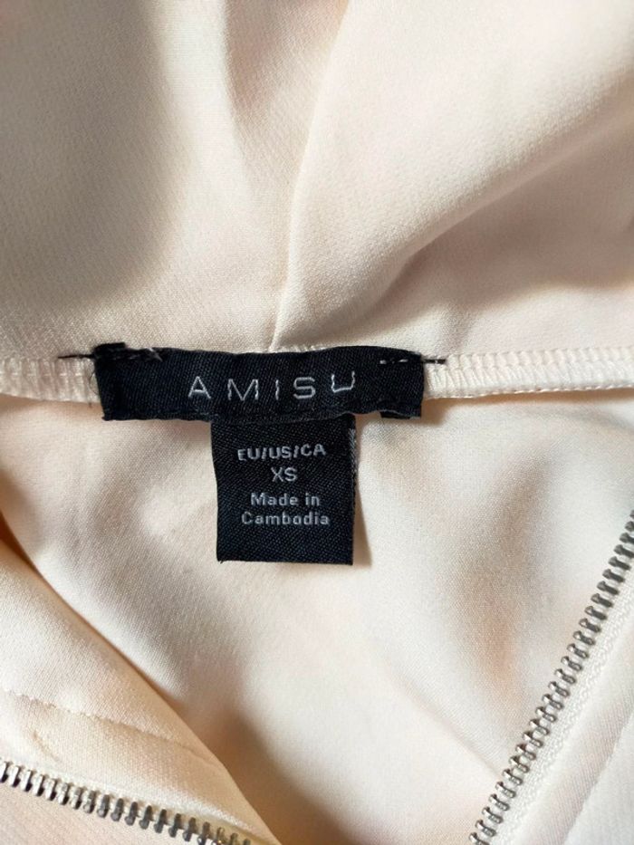 Sweat à capuche bicolore – AMISU – Taille XS - photo numéro 8
