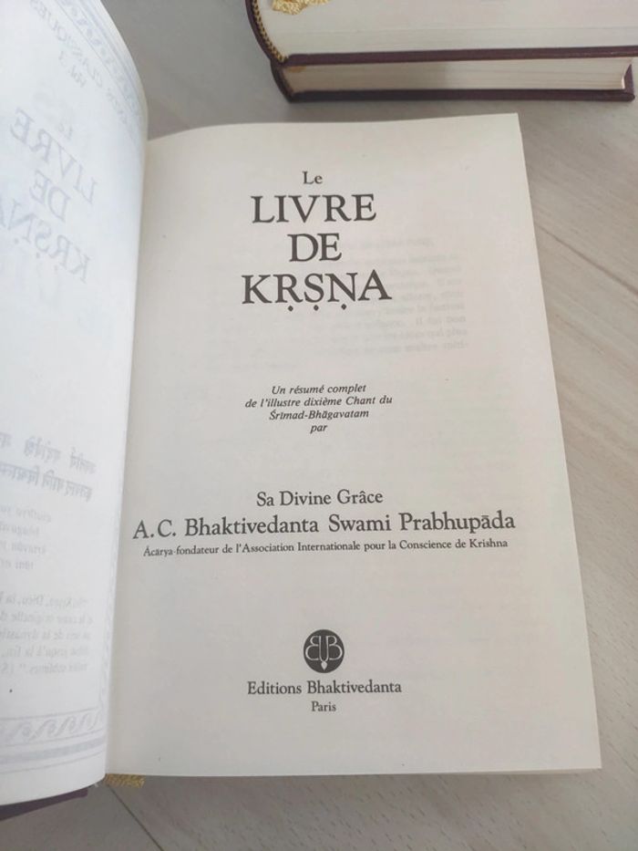 Lot de 5 tomes les grands classiques de l'Inde Bhagavad gita bhakti yoga Krishna Srimad Bhagavatam - photo numéro 11