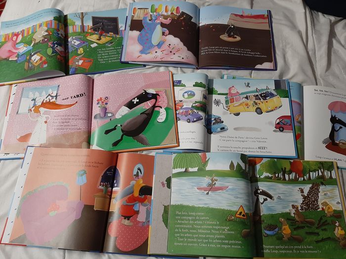 lot de 7 livres grand formats le loup - photo numéro 3