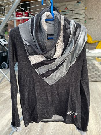 Pull desigual col asymétrique taille XL petit