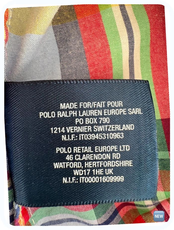 Chemise manches longues à carreaux multicolore Ralph Lauren Taille 4 ans - photo numéro 7