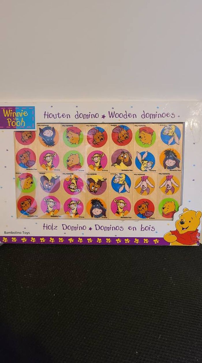 Domino en bois "Winnie l'ourson"
