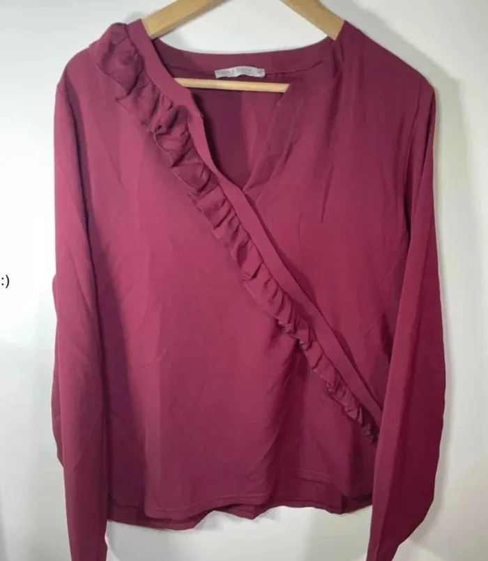 Blouse bordeaux femme taille 44 / ligne à suivre