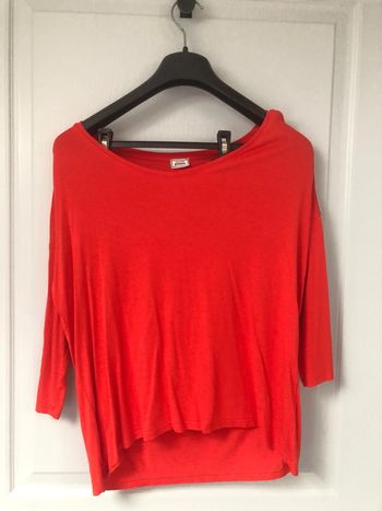 Haut rouge orangé pimkie taille 36