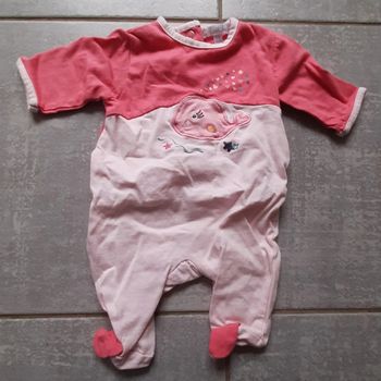 Pyjama fin fille kitchoun 1 mois