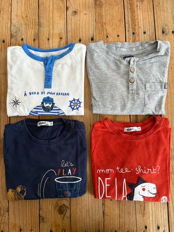 Lot de 4 maillots manches longues