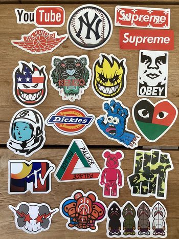 20 Stickers de marque