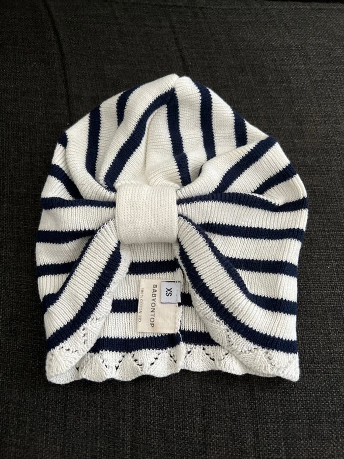 Babyontop bonnet de naissance en coton bio bébé fille