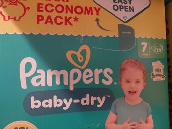 Pampers babydry taille 7 maxipack 