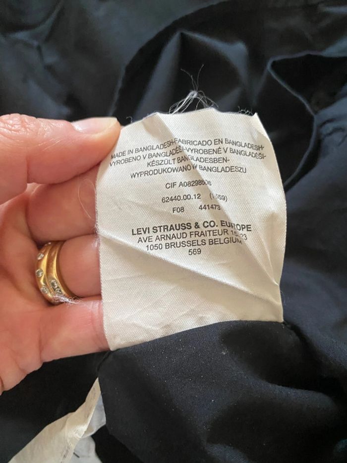 Chemise Levi’s noire homme taille L manches longues - photo numéro 16