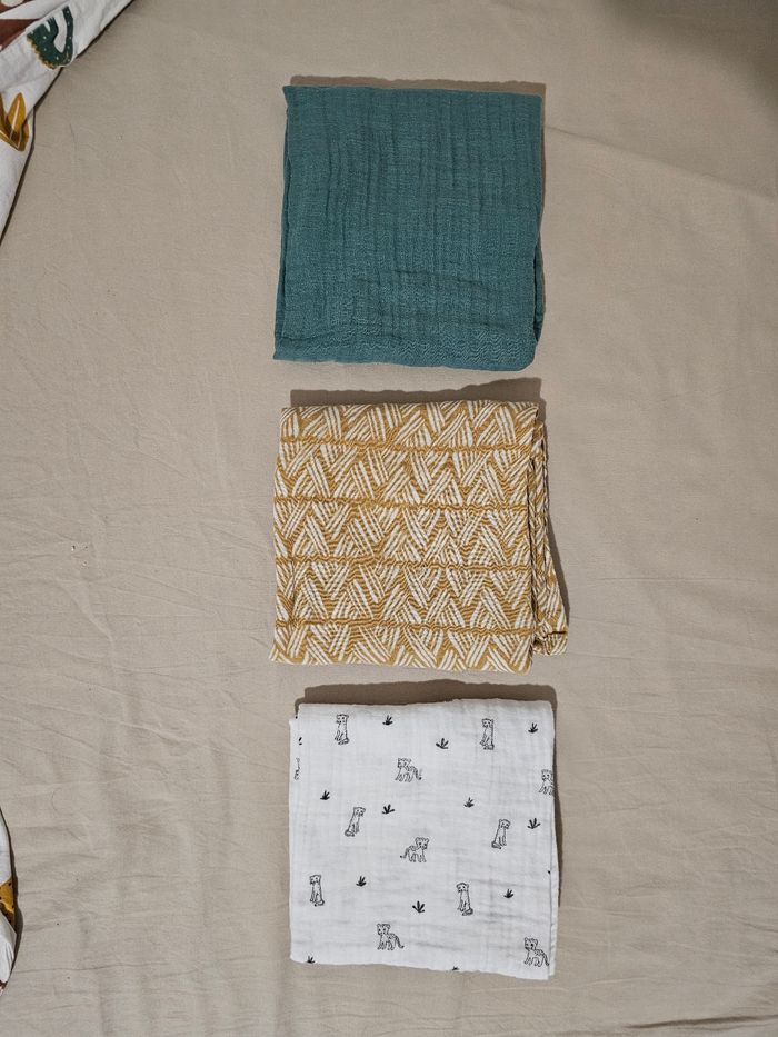 Lot de 3 langes maisons du monde