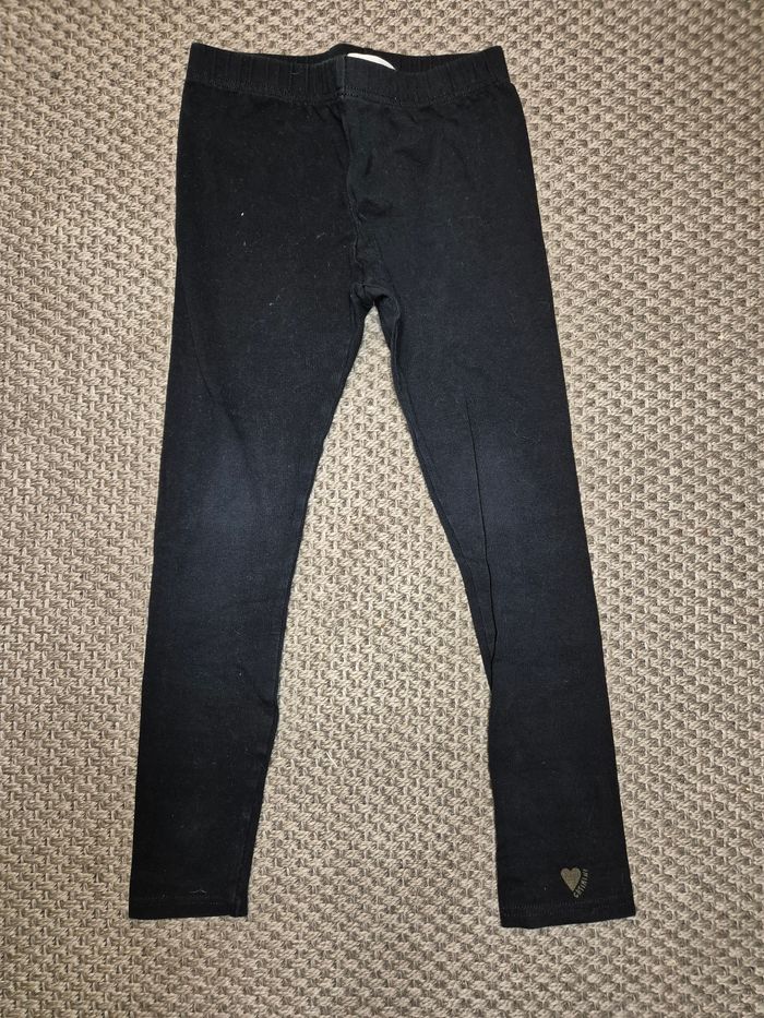 Ensemble robe orange velour et leggings noir - 6 ans - photo numéro 7