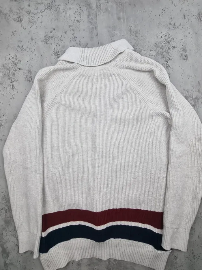 Cardigan Tommy Hilfiger blanc – Taille XL Hommes (mesures en photos) - photo numéro 4