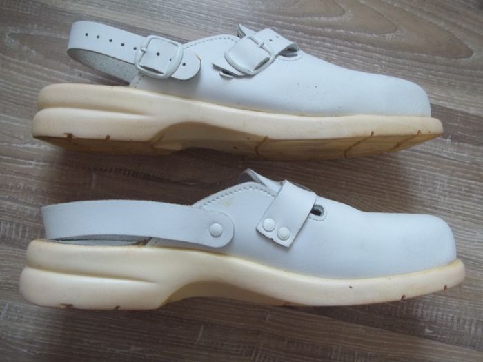 Sabot de sécurité en cuir blanc 41 - photo numéro 5