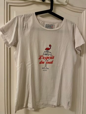 Tee-shirt blanc l’esprit du sud  L