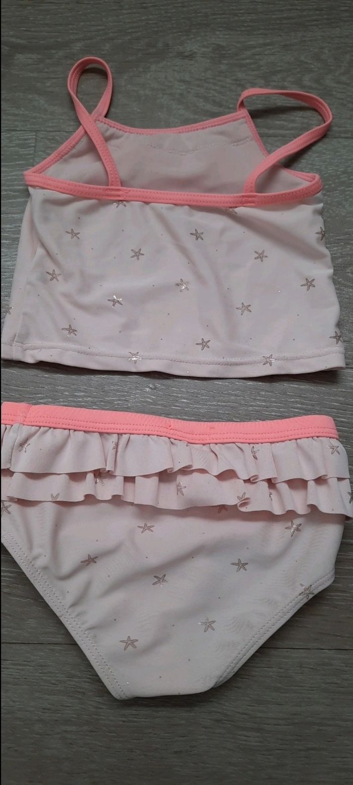Maillot De Bain 2 Pièces Fille – Imprimé Pastèque, Volants – Pour Enfant 1 à 6 Ans – Ensemble Plage/Piscine