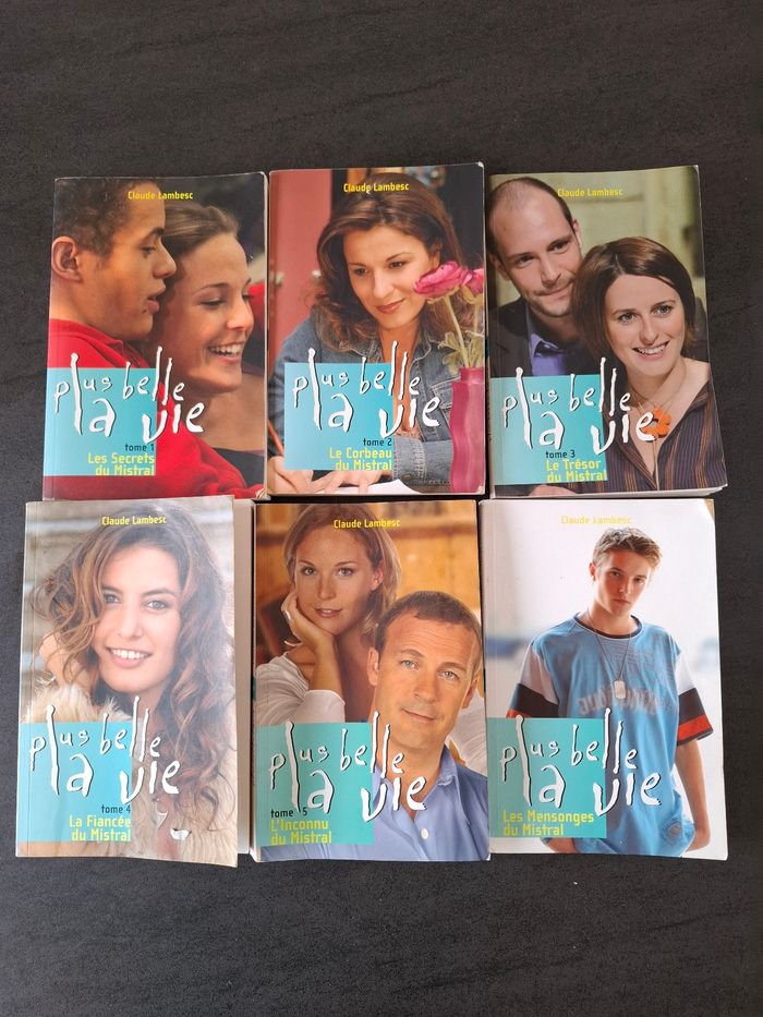 Lot de 6 romans Plus belle la vie en bon état