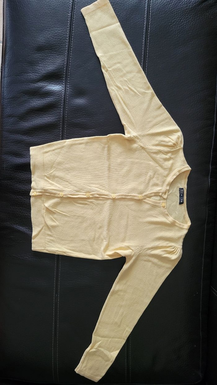 Gilet jaune à manches longues 7-8 ans