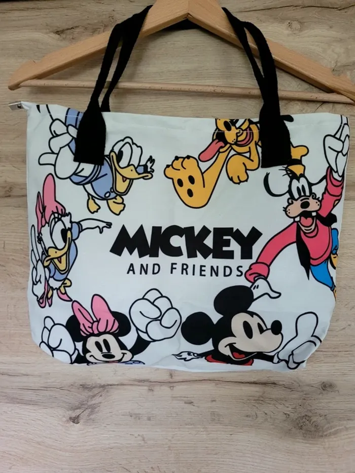 Sac en toile mickey et ses amis - photo numéro 2