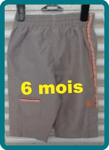 Pantalon léger marron / beige Pick Ouic Taille 6 mois