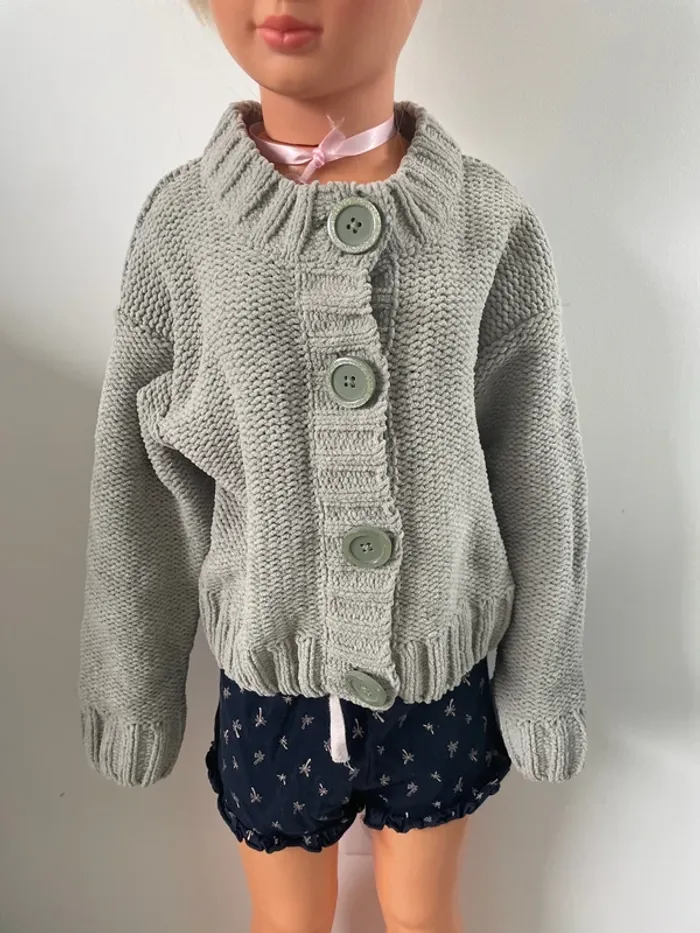 Gilet vert fille