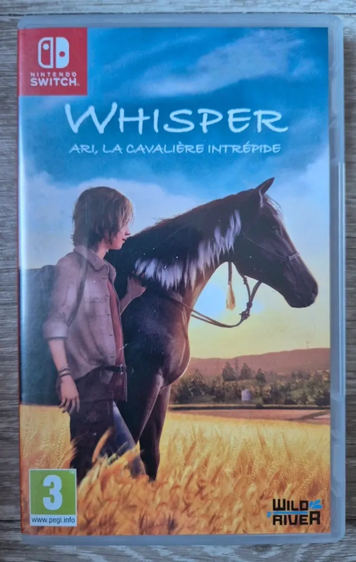 Whisper Ari la cavalière intrépide. Nintendo Switch compatible Switch Lite et Oled.