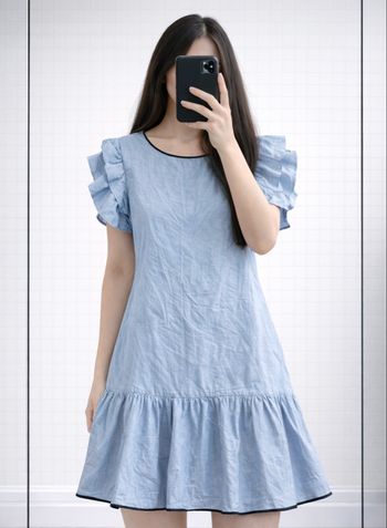 Robe Zara Bleu En Jean