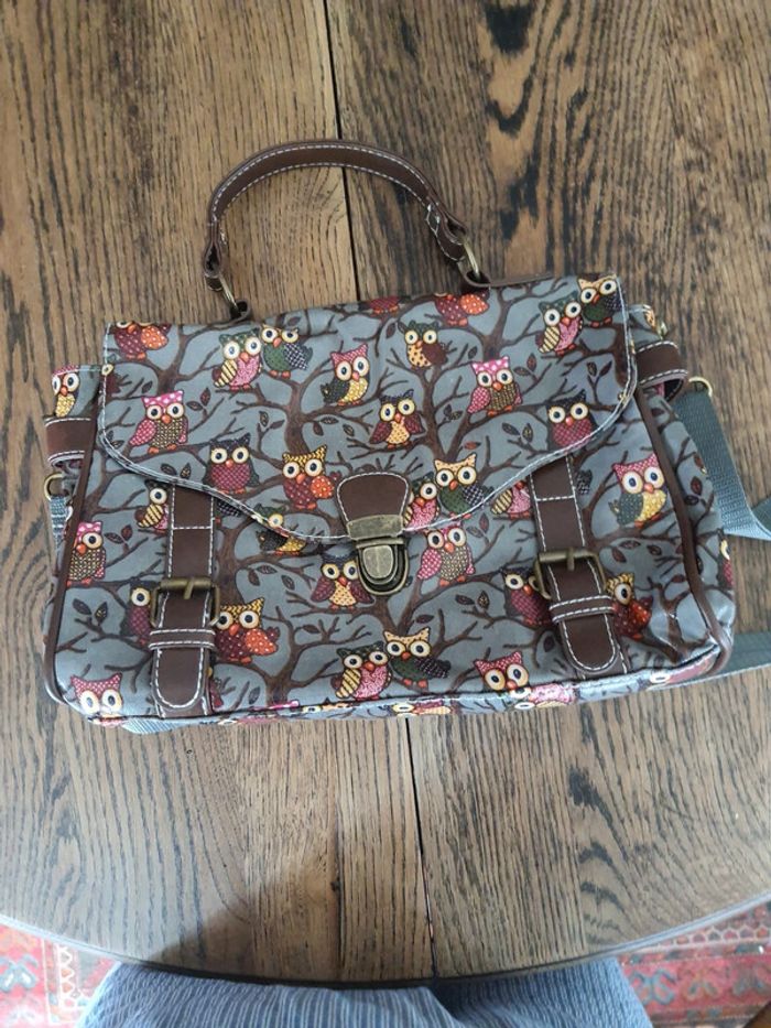 Jolie Sac à main gris/marron Mfhandbags neuf - photo numéro 9