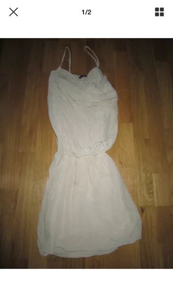 Belle robe beige en soie si allure s