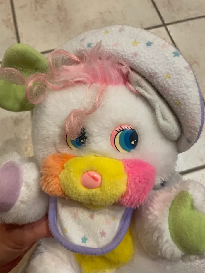 Peluche Pooples Baby Bibsy 1986 avec pompon - photo numéro 3