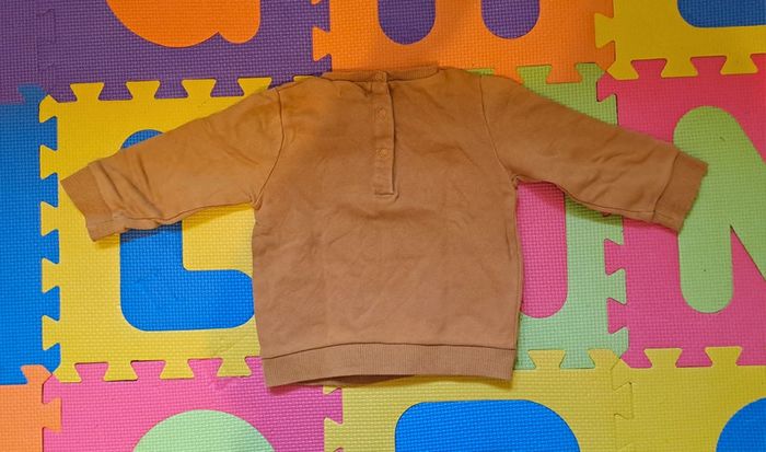 Sweat-shirt moutarde animaux, kiabi, taille 24 mois (83/89 cm) - photo numéro 2