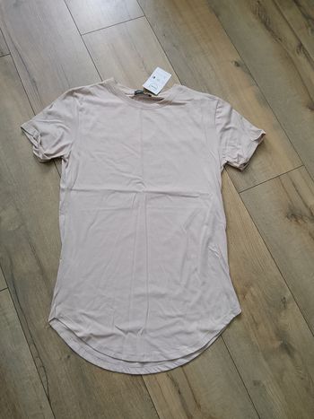 T-shirt uni beige en coton pour homme manches courtes L MTX