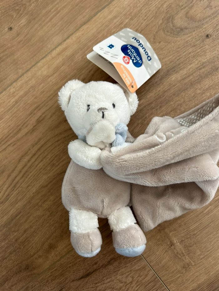 Doudou mouchoir ours mots d’enfants - photo numéro 3