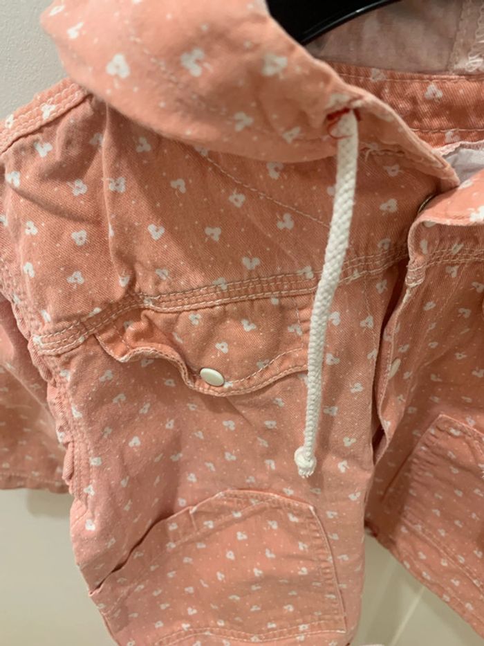 Veste coton léger idéal été rose vintage - photo numéro 2