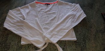 Boléro manches longues blanc