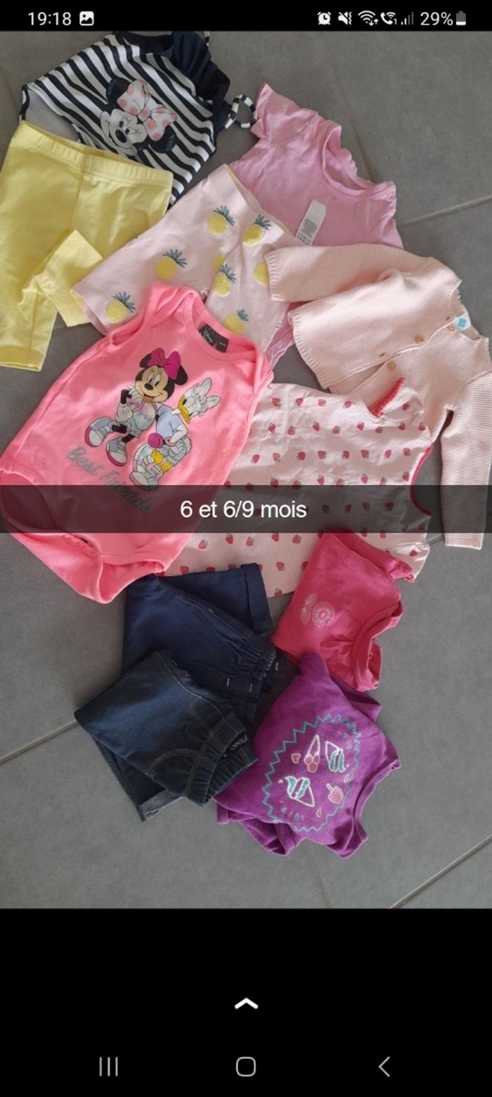 Lot bébé fille 6 et 6/9 mois - photo numéro 2