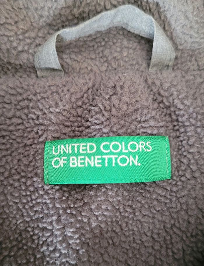 Manteau chaud d'hiver gris garçon 8 ans United Colors of Benetton - photo numéro 4