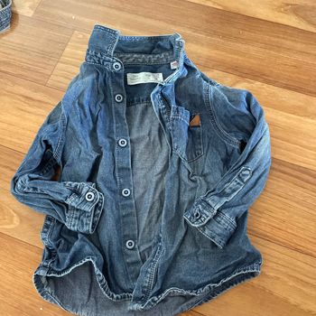 Chemise jeans Zara 12/18 mois