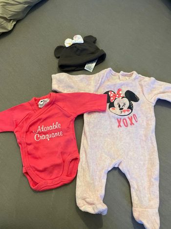 Ensemble naissance fille Minnie