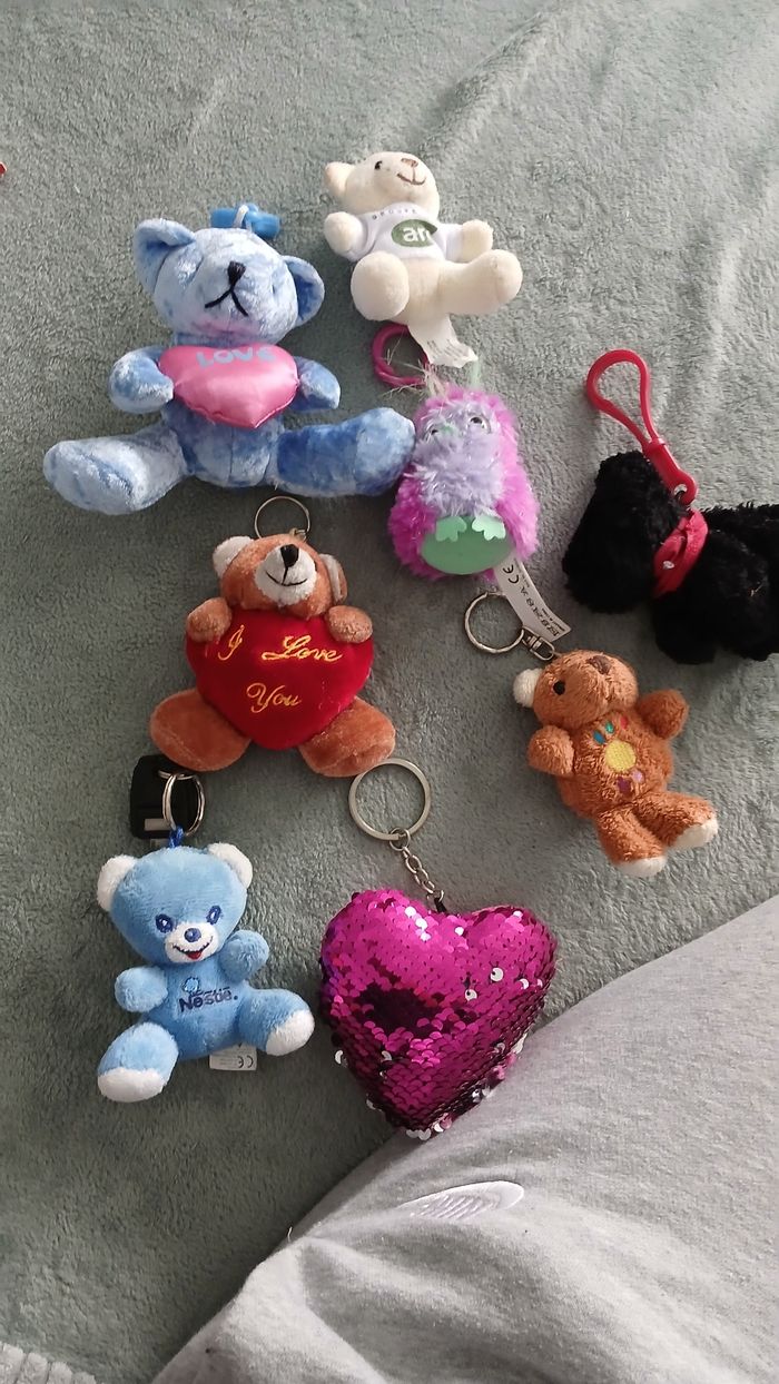 Lot de 8 portes clés