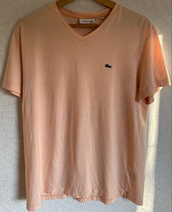 Lacoste T-shirt à manches courtes et col en V