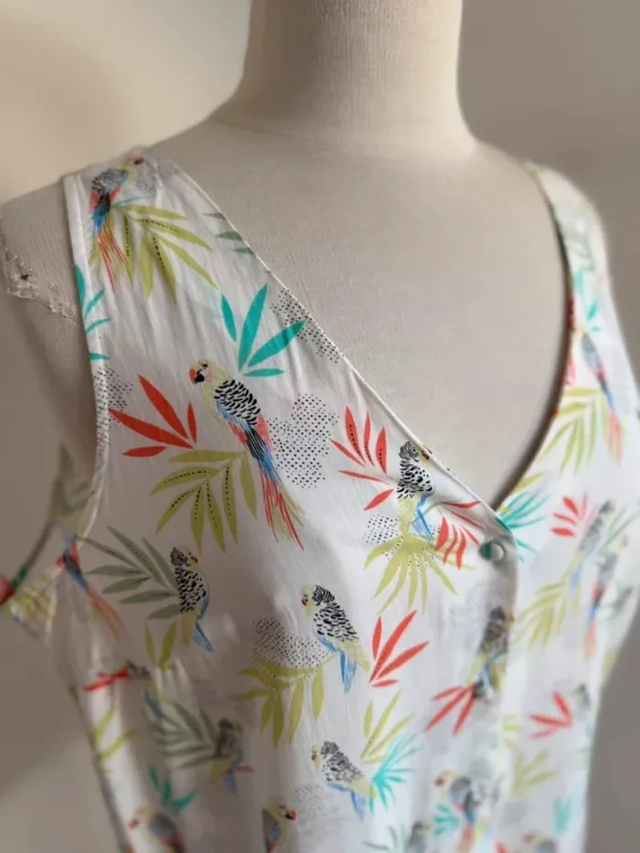 Superbe blouse debardeur neuf fluide tropical Camaïeu 🌸 L 40 42 - photo numéro 2