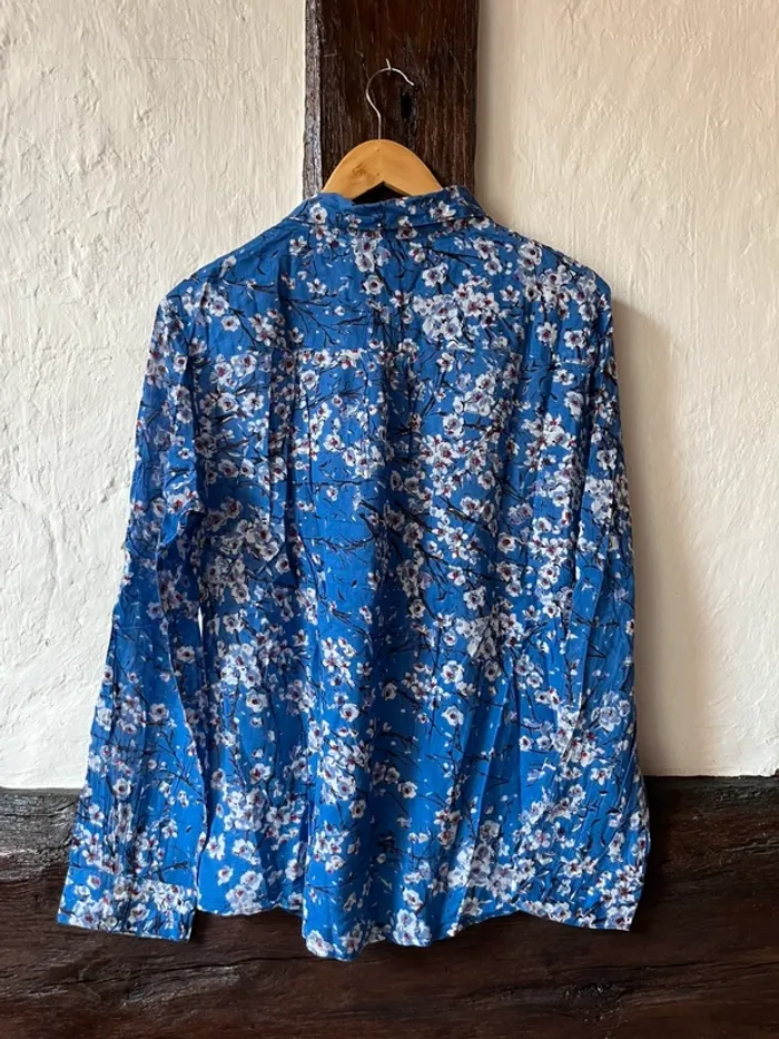 Blouse imprimé fleuri bleu Jacqueline Riu – T44 - photo numéro 2