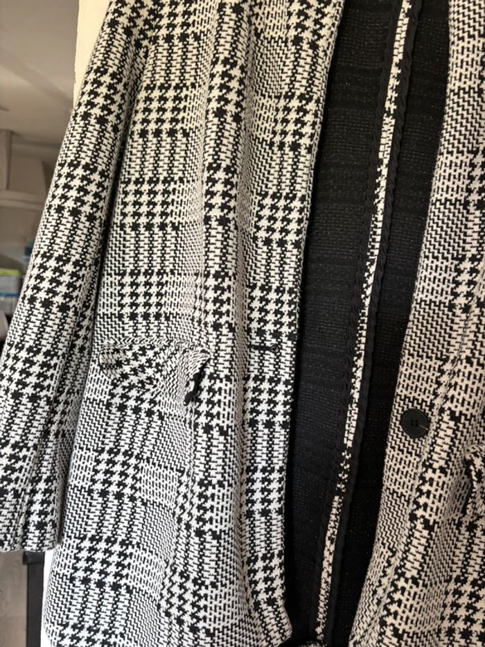 Blazer femme noir et blanc taille 40 - photo numéro 3
