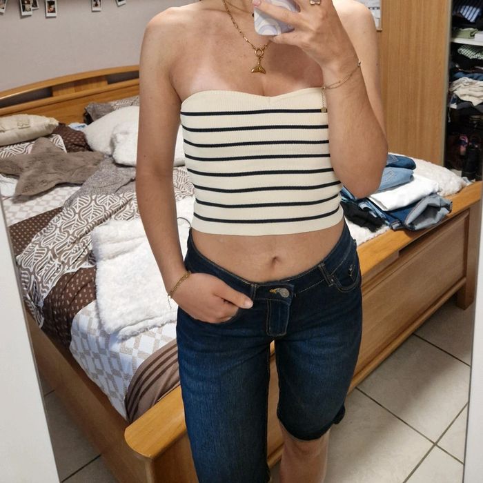 Bermuda femme en jean taille S - photo numéro 3